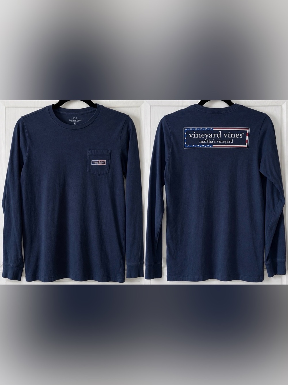 Vineyard Vines Boys Martha’s Vineyard T-Shirt‎ Navy Sz Med Preppy Back to School